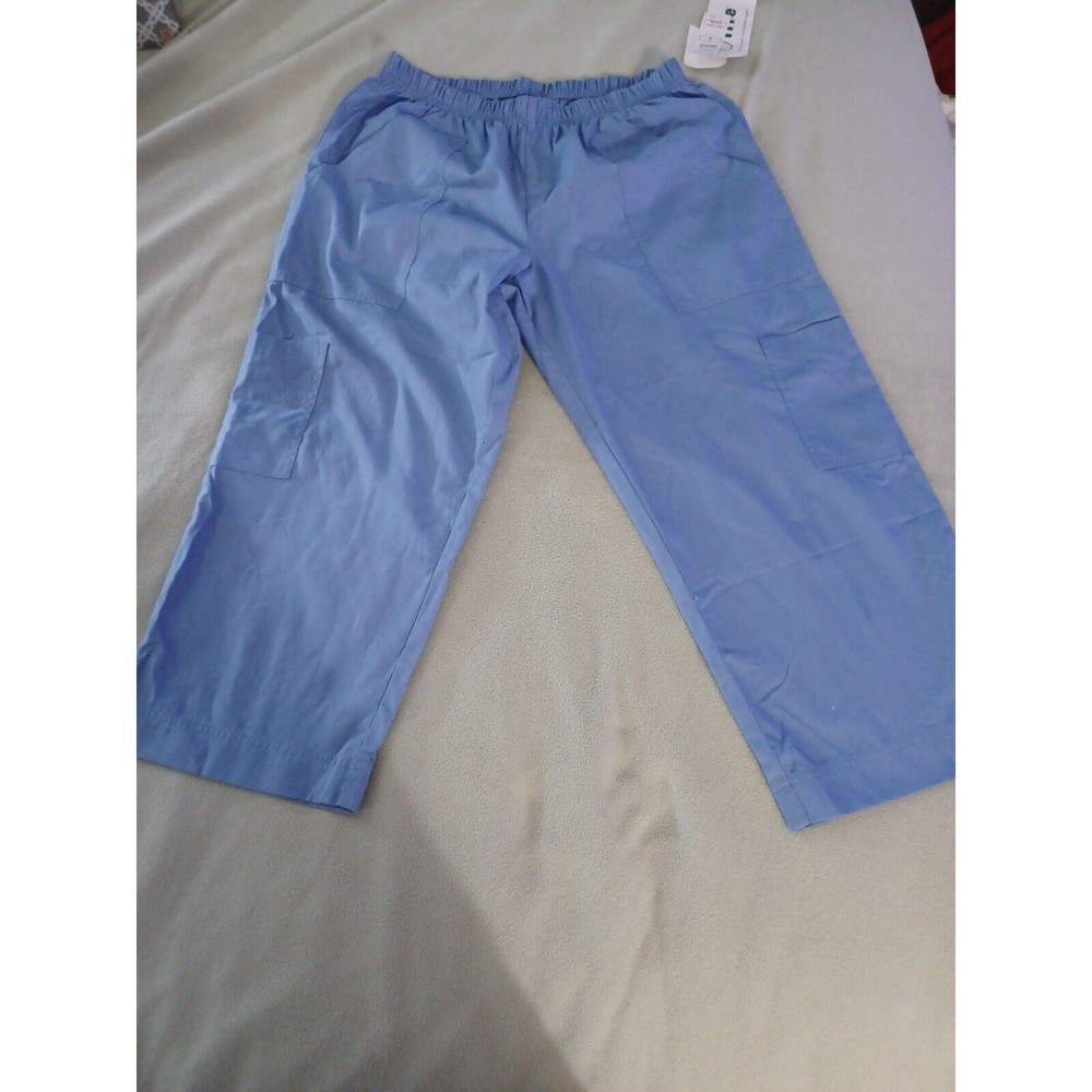 Life Uniform Scrub Pants Women's MEDIUM Blue Scrubs Bottoms Medical Uniform NWT